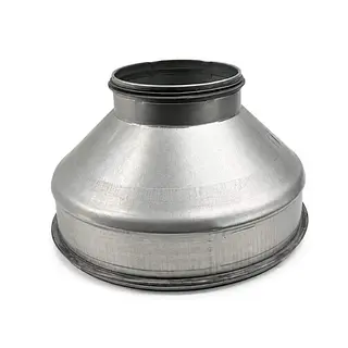 R-Vent spiro safe verloopstuk 250-125 mm, sendzimir verzinkt