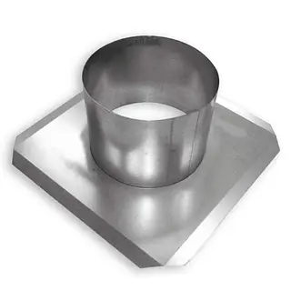 R-Vent spiro plakplaat 250-265 mm, plat dak, sendzimir verzinkt
