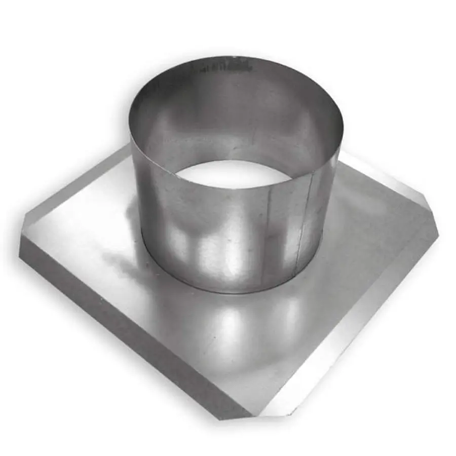 R-Vent spiro plakplaat 250-265 mm, plat dak, sendzimir verzinkt