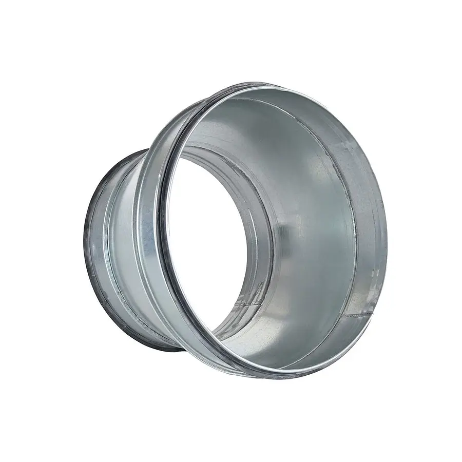R-Vent spiro safe verloopstuk 500-450 mm, sendzimir verzinkt
