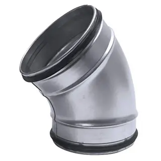R-Vent spiro safe gladde bocht, 224 mm, 45°