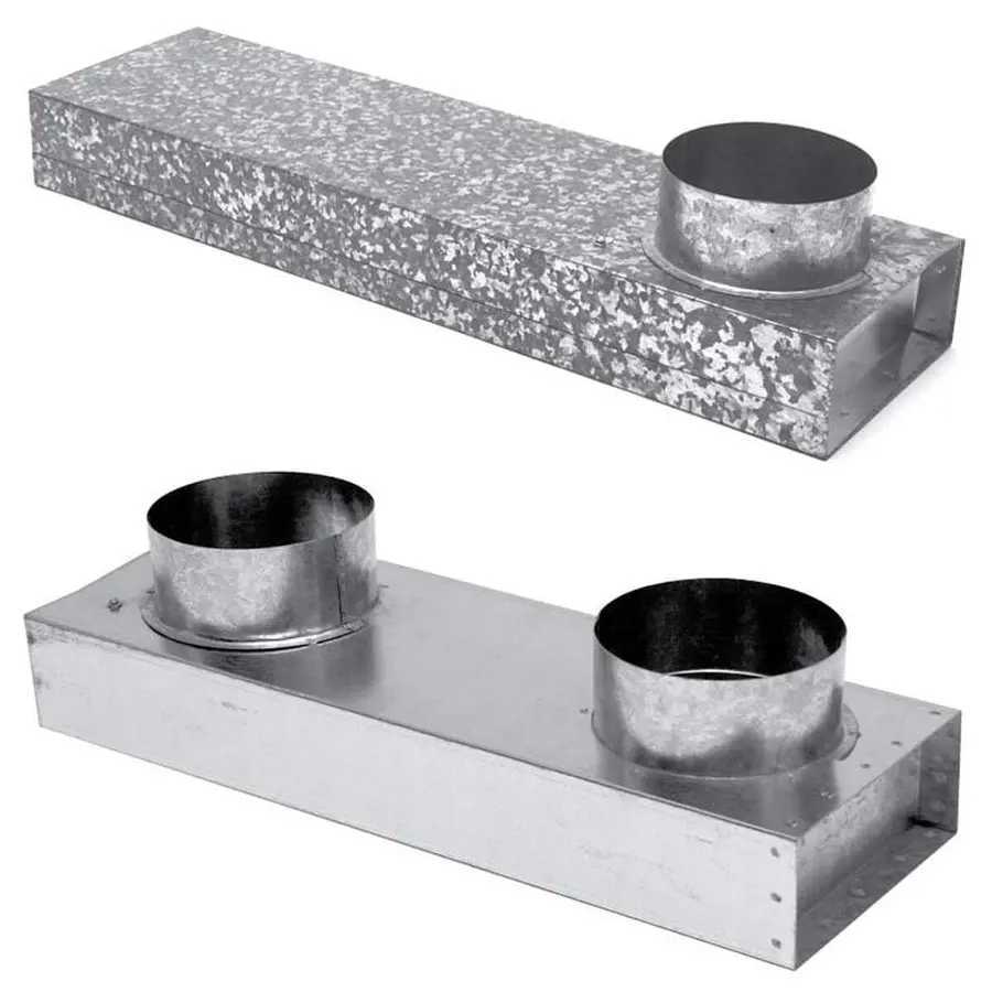 R-Vent spiro instort schuifstuk 70 x 170 x 240 mm, 1x flensbus 125-55