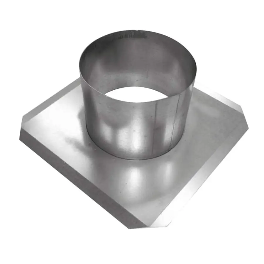 R-Vent spiro plakplaat 630-645 mm, plat dak, sendzimir verzinkt