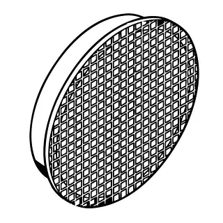 R-Vent spiro gaasrooster 450 mm, sendzimir verzinkt
