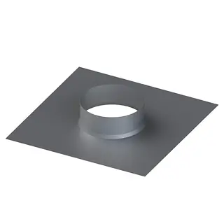 R-Vent spiro plakplaat 450-465 mm, plat dak, sendzimir verzinkt