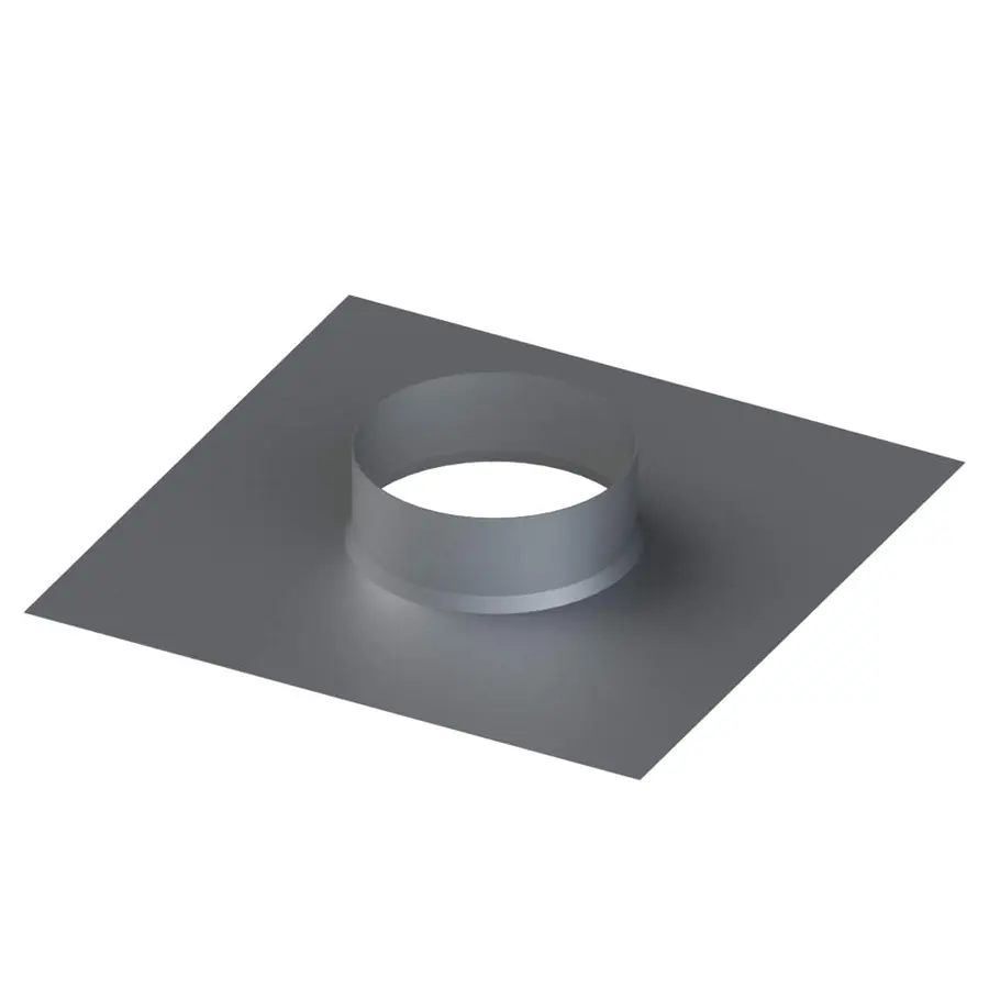 R-Vent spiro plakplaat 450-465 mm, plat dak, sendzimir verzinkt