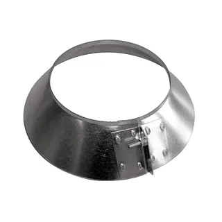 R-Vent spiro stormkraag 125 mm, sendzimir verzinkt