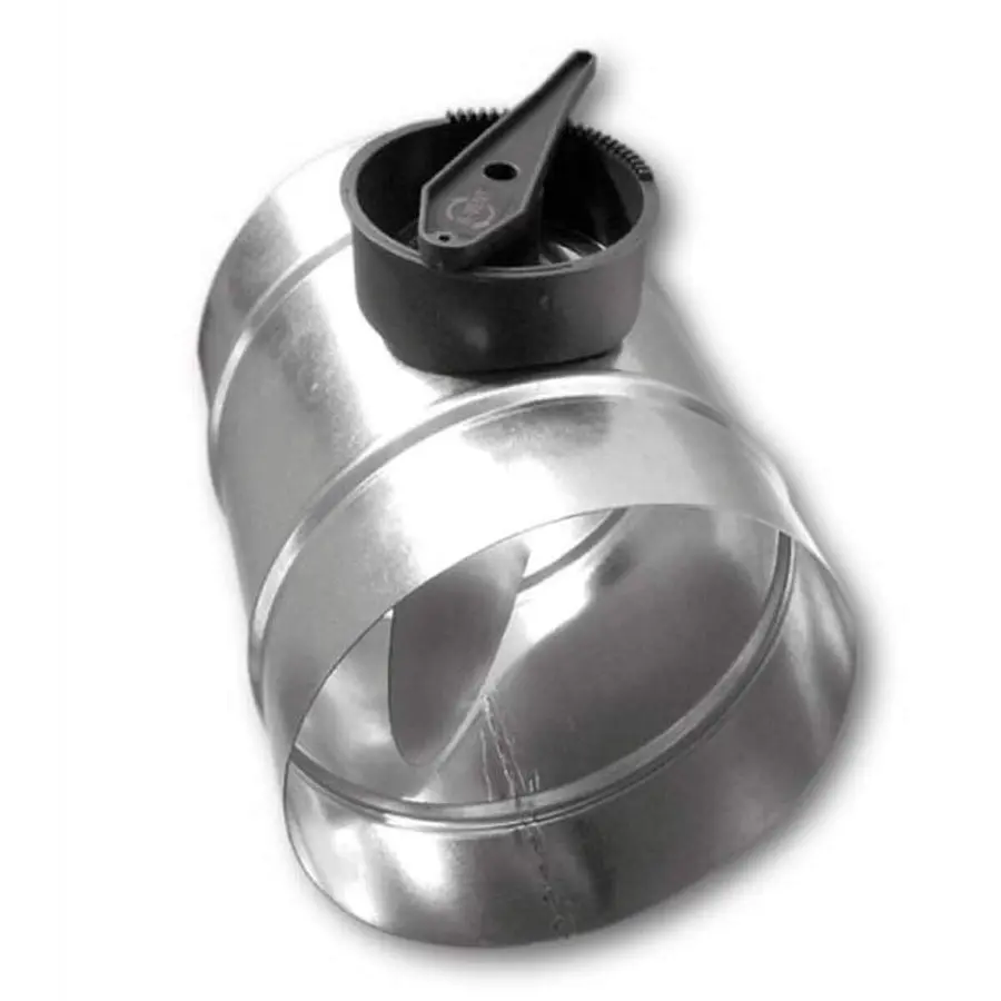 R-Vent spiro regelklep 250 mm, met kwadrant, sendzimir verzinkt