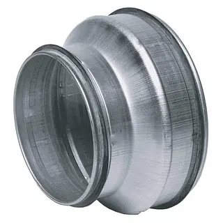 R-Vent spiro safe verloopstuk 200-100 mm, sendzimir verzinkt