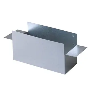 R-Vent spiro flensbox 80 x 220 mm, sendzimir verzinkt