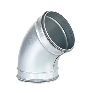 R-Vent spiro safe gladde bocht, 125 mm, 60°