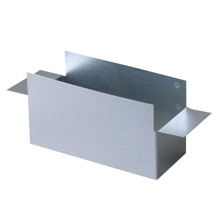 R-Vent spiro flensbox 80 x 200 mm, sendzimir verzinkt
