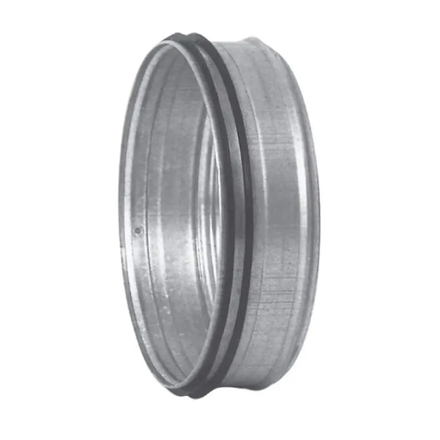 R-Vent spiro safe buisdeksel 80 mm, met rubber, sendzimir verzinkt