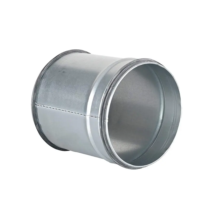 R-Vent spiro safe verbindingsstuk sok 125 mm, sendzimir verzinkt