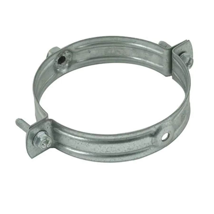 R-Vent spiro beugel 63 mm, zonder rubberen inlage, sendzimir verzinkt