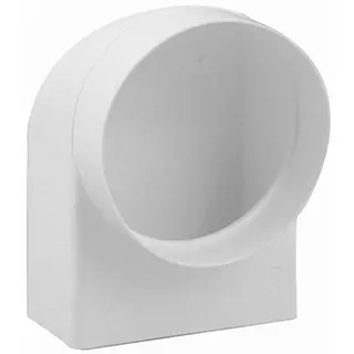 Nedco overgangsstuk haaks ø100mm - 110x54mm uitwendig, kunststof, wit
