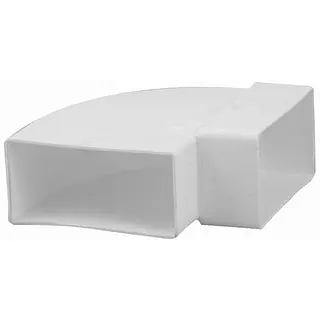 Nedco hoekstuk 90° horizontaal 110x54mm kunststof, wit