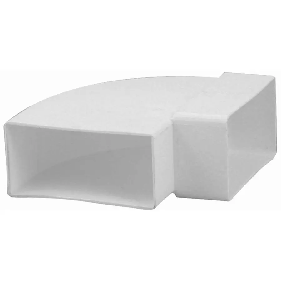 Nedco hoekstuk 90° horizontaal 110x54mm kunststof, wit