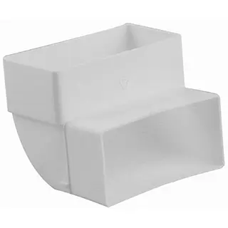 Nedco hoekstuk 90° verticaal 110x54mm kunststof, wit