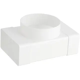 Nedco t-stuk ø100mm 2x 110x54mm kunststof wit