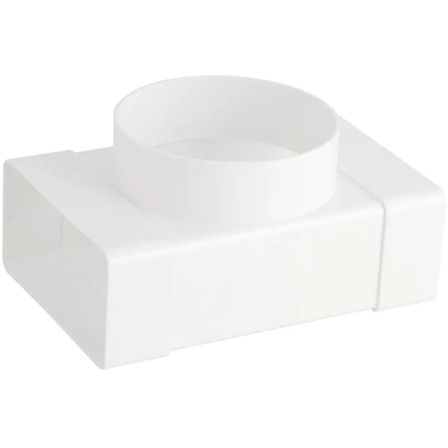 Nedco t-stuk ø100mm 2x 110x54mm kunststof wit