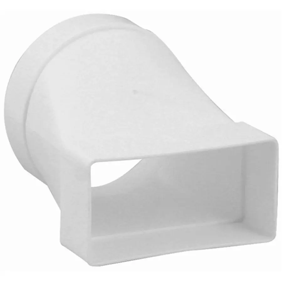 Nedco overgangsstuk recht ø100mm - 110x54mm, kunststof, wit