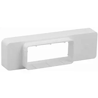 Nedco verloop kunststof 110x54mm - 204x60mm, wit