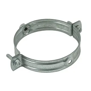 R-Vent spiro beugel 400 mm, zonder rubberen inlage, sendzimir verzinkt