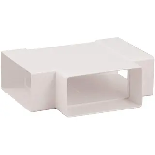Nedco t-stuk horizontaal 90° 204x60mm kunststof wit