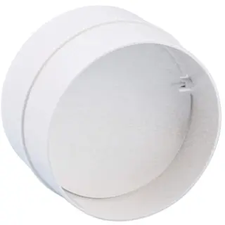 Nedco buisverbinder ø125 mm met terugslagklep kunststof, wit