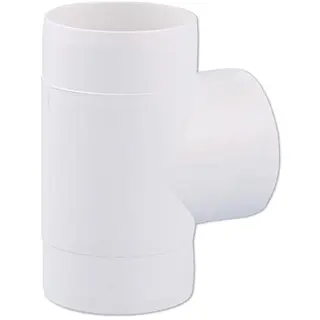 Nedco t-stuk 90° ø125mm, kunststof, wit
