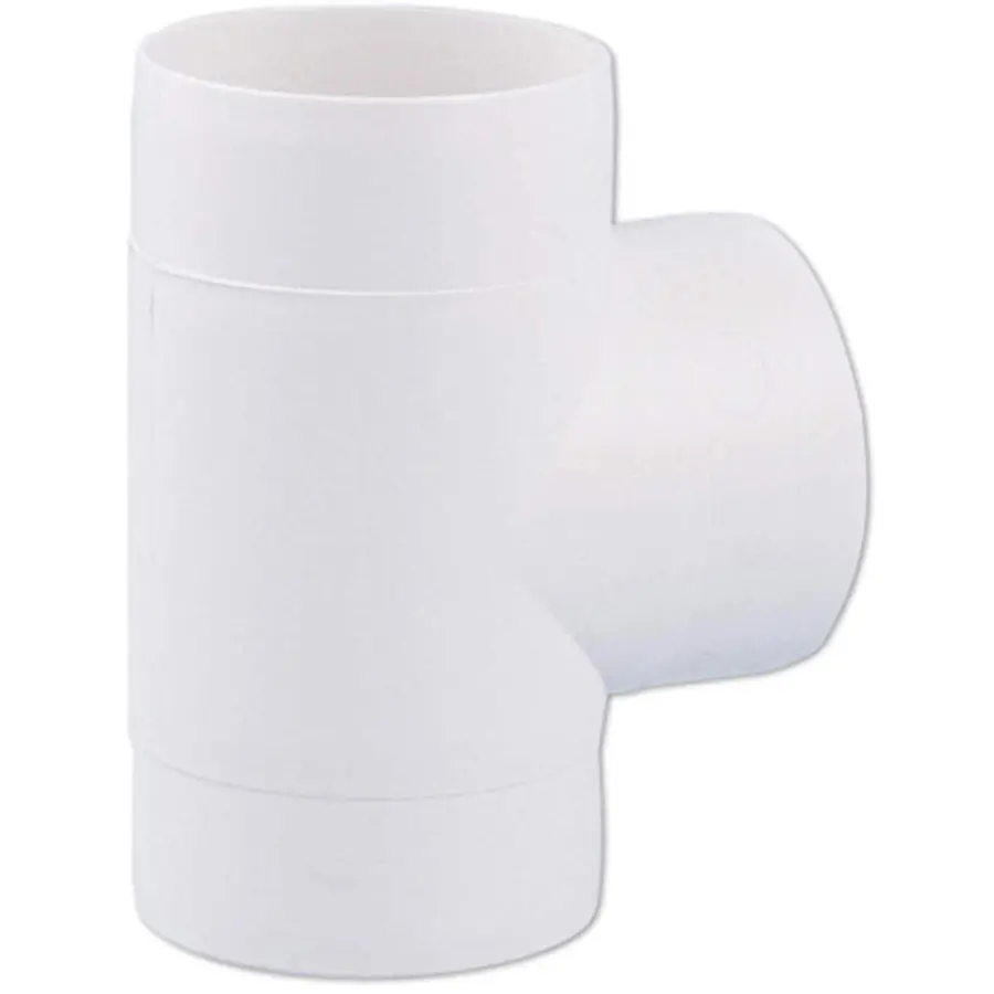 Nedco t-stuk 90° ø125mm, kunststof, wit