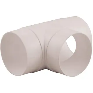 Nedco t-stuk 90° ø100mm, kunststof, wit