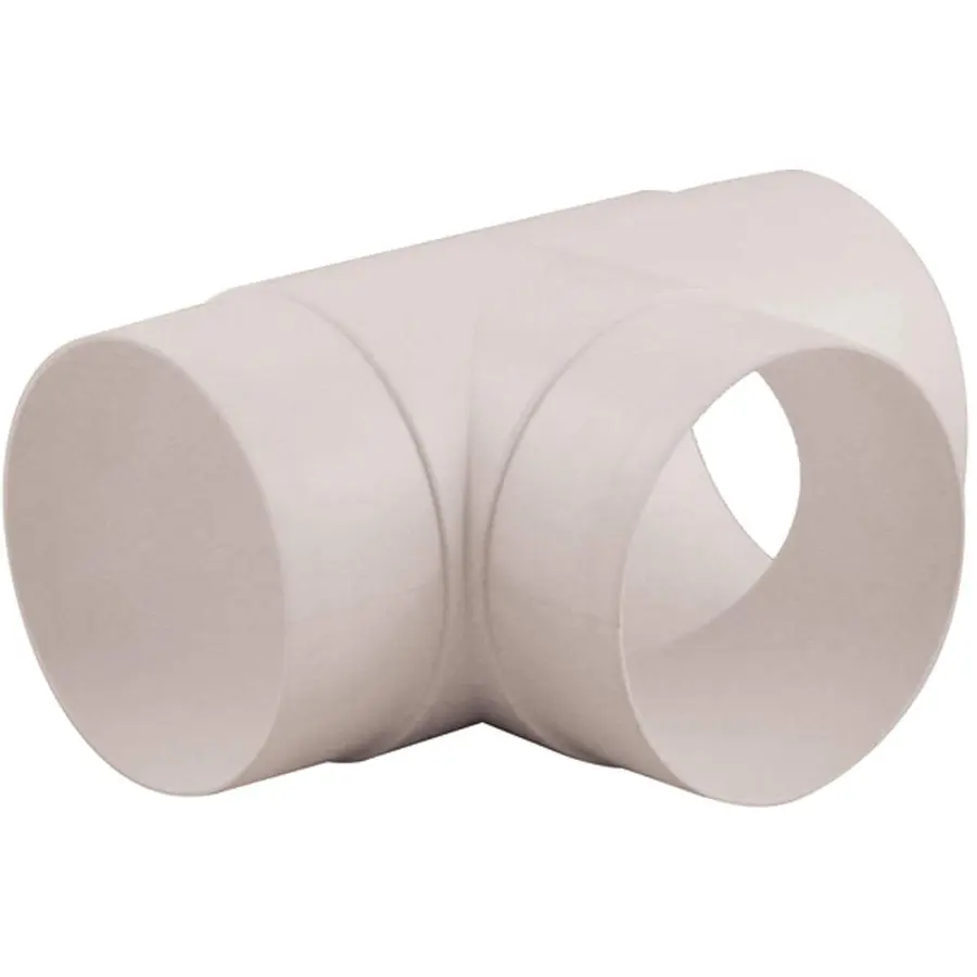 Nedco t-stuk 90° ø100mm, kunststof, wit