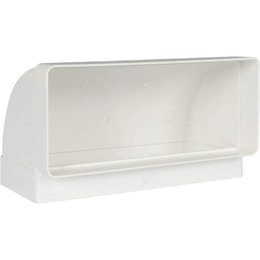 Nedco hoekstuk 90° verticaal 220x90mm kunststof, wit