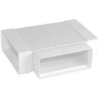 Nedco t-stuk horizontaal 90° 220x90mm kunststof wit