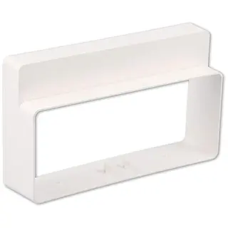 Nedco overgangsstuk recht 227x133mm - 220x90mm, kunststof, wit