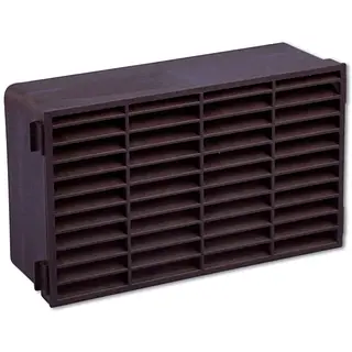 Nedco ventilatierooster dubbelsteens 227x133mm bruin