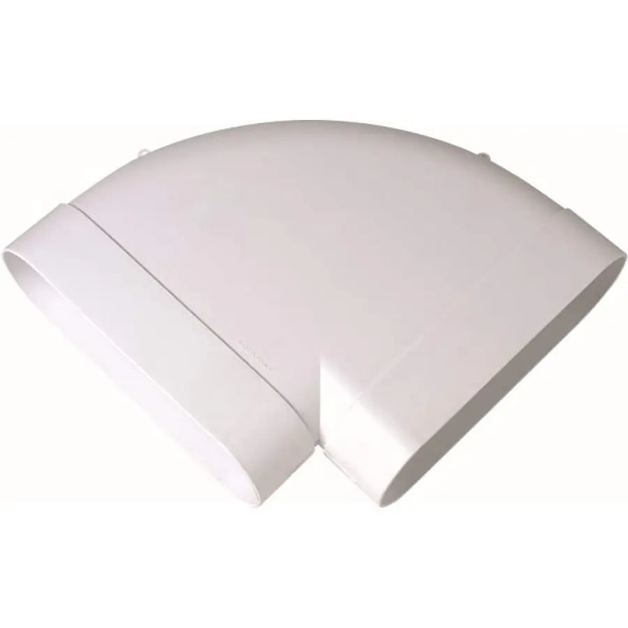 Aldes Minigaine horizontale bocht 90° 200 x 60 mm (gelijk aan 125 mm)