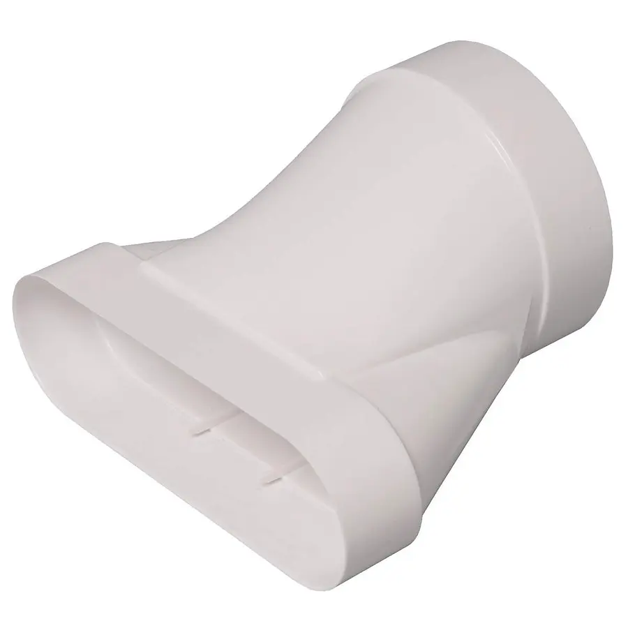 Aldes Minigaine recht overgangsstuk 200 x 60 mm naar 125 mm rond