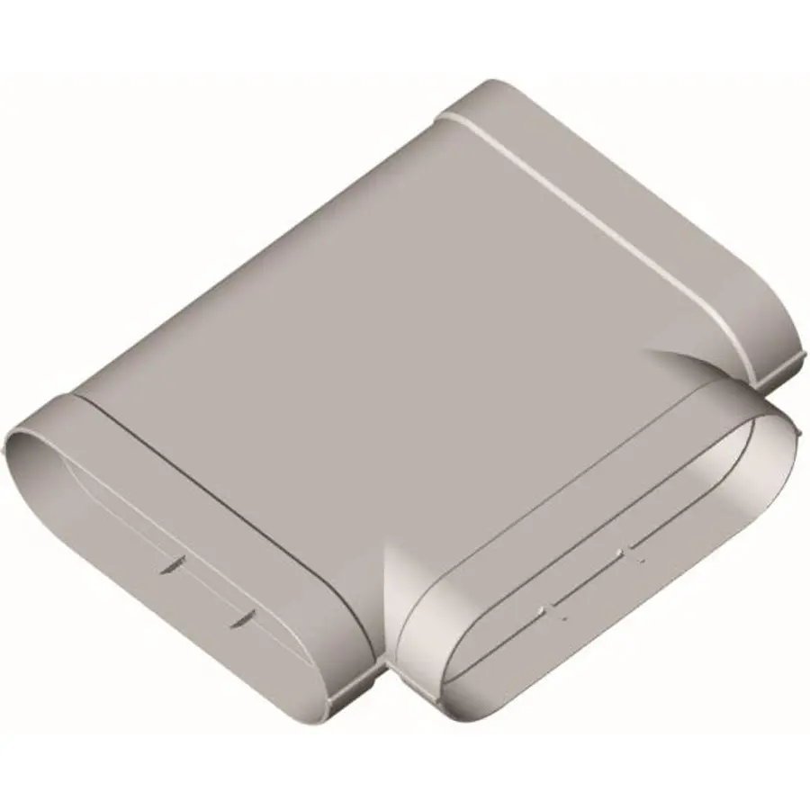 Aldes Minigaine T-Stuk 90° horizontaal 200 x 60 mm (gelijk aan 125 mm)