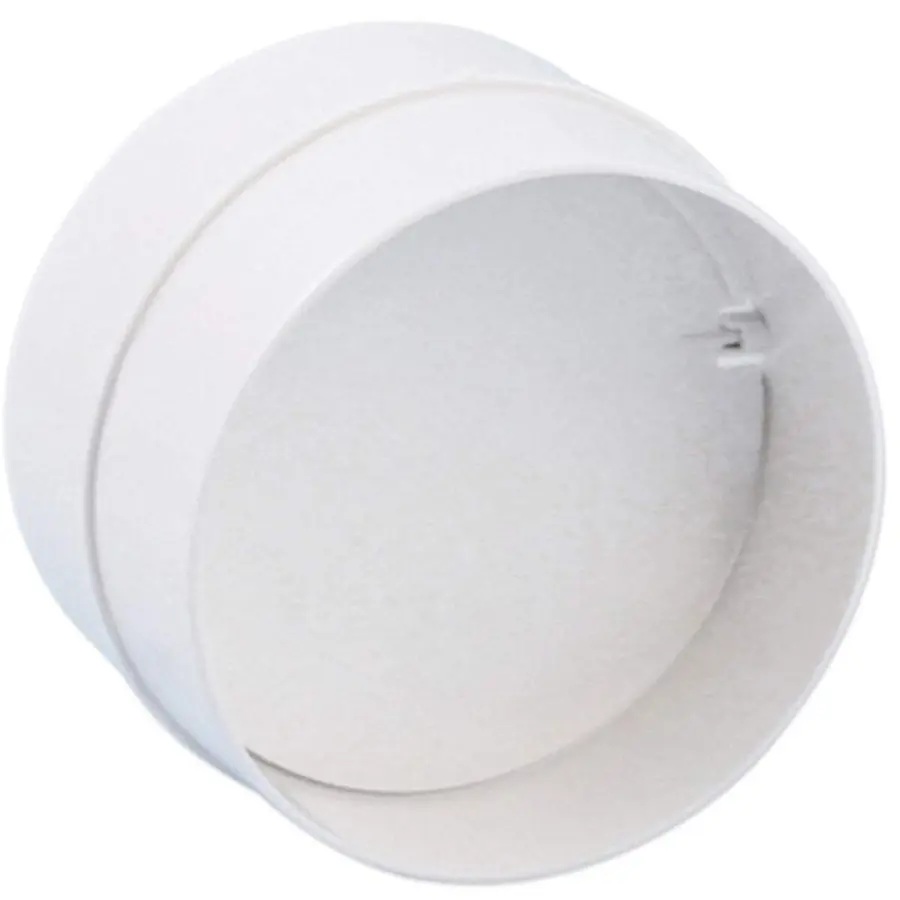 Nedco buisverbinder ø150 mm met terugslagklep kunststof, wit