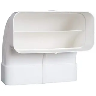 Nedco ECO+ hoekstuk 90° 169 x 77 mm verticaal kunststof wit