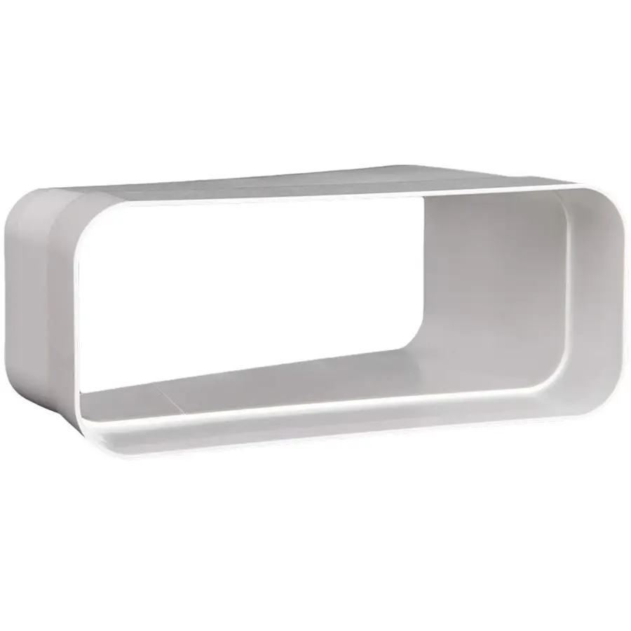 Nedco ECO+ hoekstuk 15° 220 x 90 mm horizontaal kunststof wit