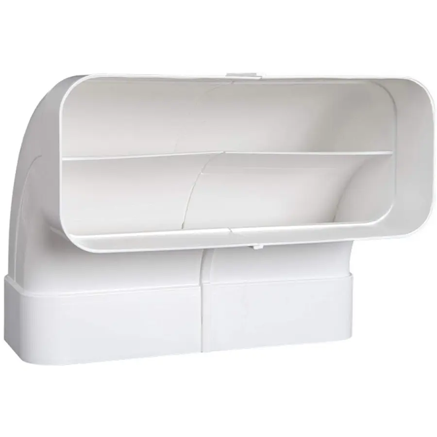 Nedco ECO+ hoekstuk 90° 220 x 90 mm verticaal kunststof wit