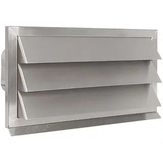 Nedco ECO+ RVS buitenrooster 222 x 89 mm met vaste lamellen