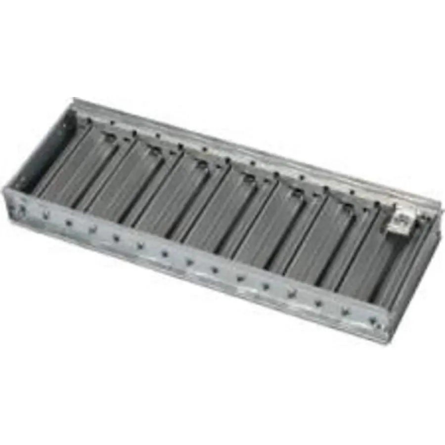 Aldes H registerklep 525 x 125 mm met damper met rechte schuif