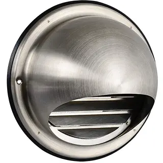 Nedco bolrooster ø150mm met fijnmazig gaas, rvs design