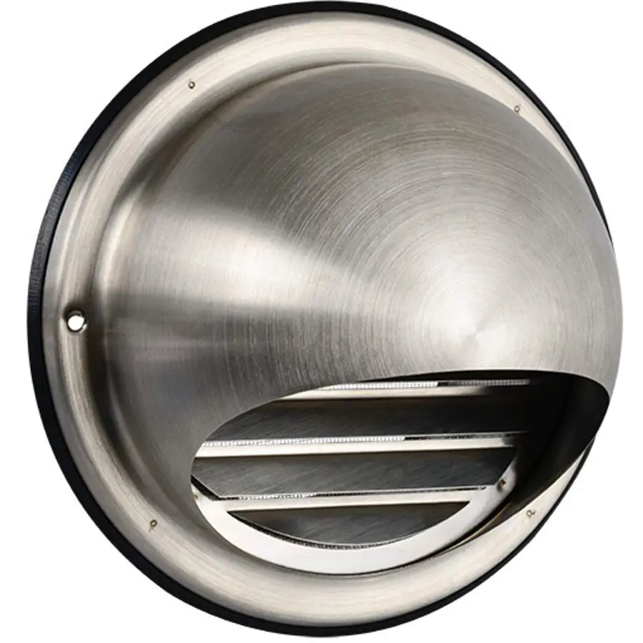 Nedco bolrooster ø150mm met fijnmazig gaas, rvs design