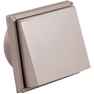 Nedco kaprooster schuine kap met fijnmazig gaas Ø150mm rvs